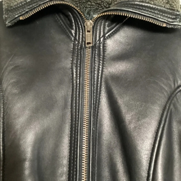 COPY - Hurricane Hawkins Heavy Duty Black Leather Jacket Size Large - Aviation - Picture 8 of 16